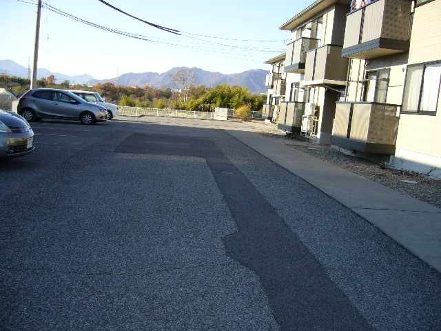 Parking lot. It has been paved