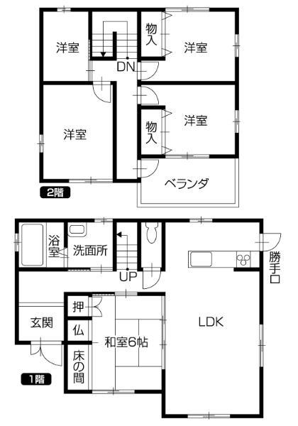 Floor plan. 12.8 million yen, 5LDK, Land area 561.13 sq m , Building area 122 sq m