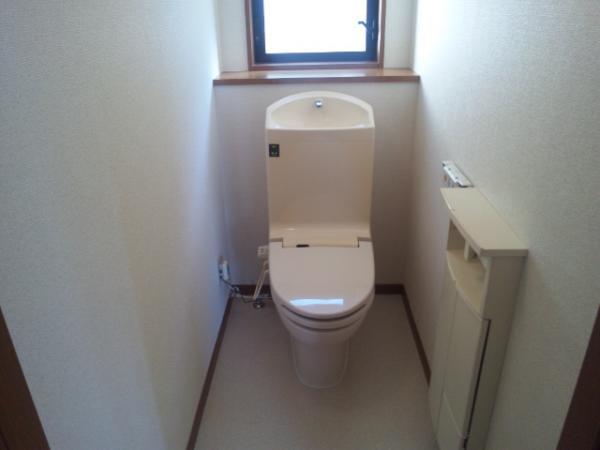 Toilet. Warm toilet with toilet