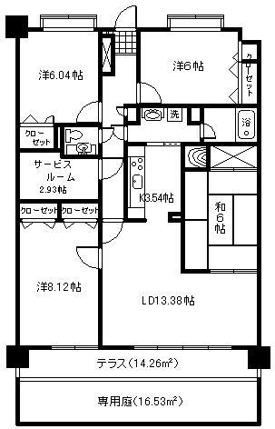 Floor plan. 4LDK + S (storeroom), Price 14.3 million yen, Footprint 100.05 sq m