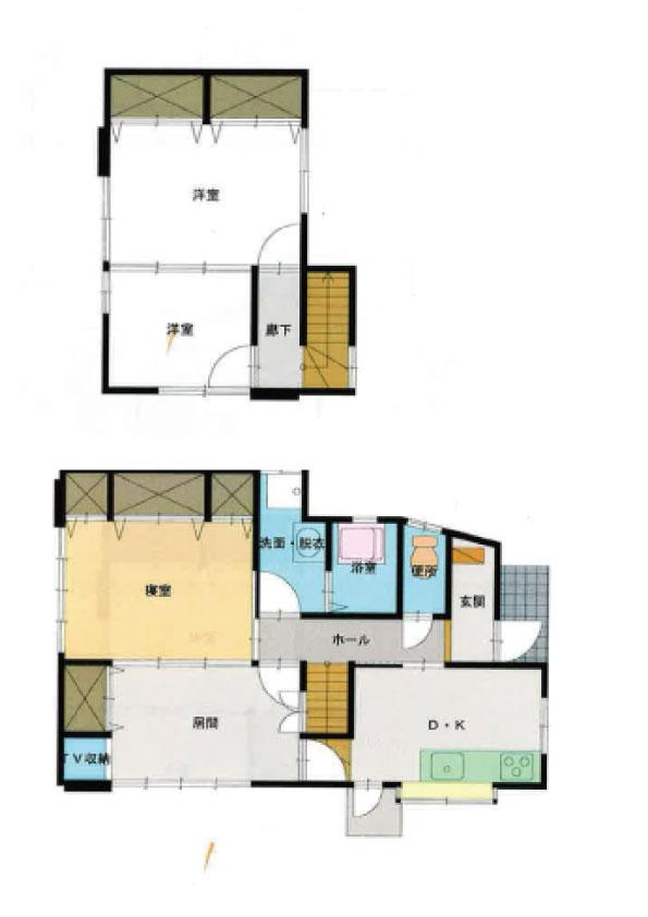 Floor plan. 11.3 million yen, 4DK, Land area 89.31 sq m , Building area 71.73 sq m