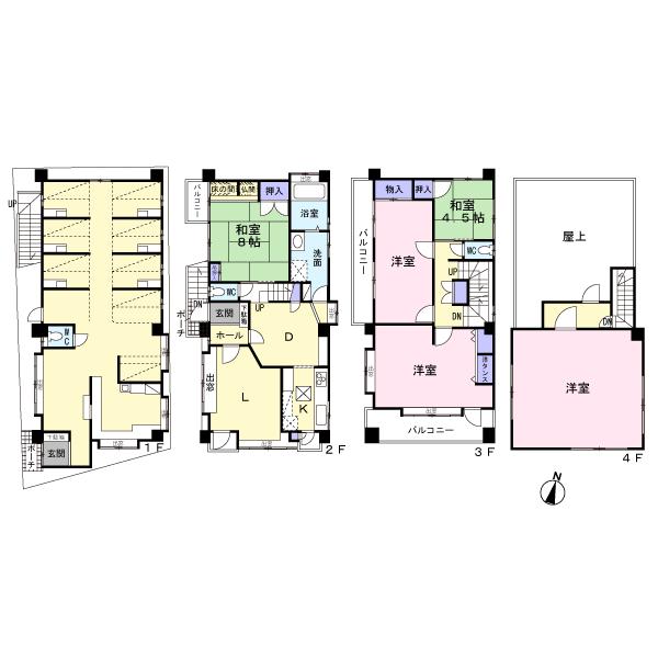 Floor plan. 38,500,000 yen, 6LDK, Land area 91.96 sq m , Building area 179.96 sq m