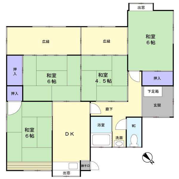Floor plan. 12 million yen, 4DK, Land area 220.91 sq m , Building area 82.73 sq m