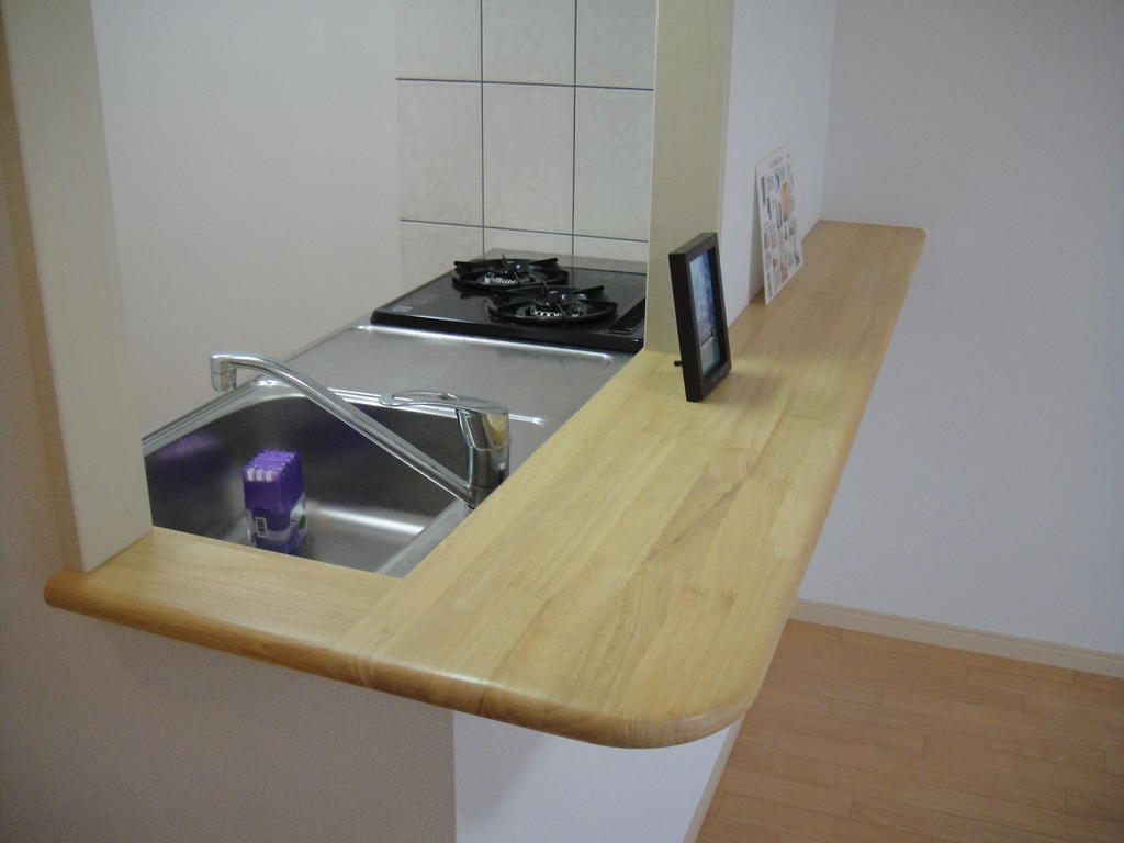 Kitchen. Stylish kitchen with a counter