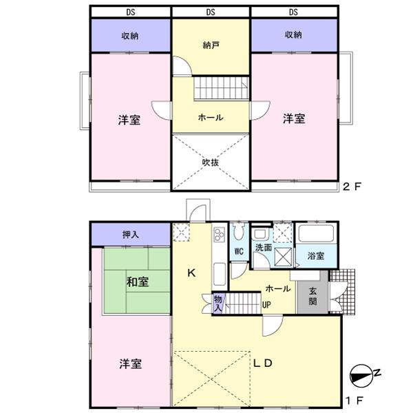 Floor plan. 27 million yen, 3LDK + S (storeroom), Land area 198.67 sq m , Building area 130 sq m