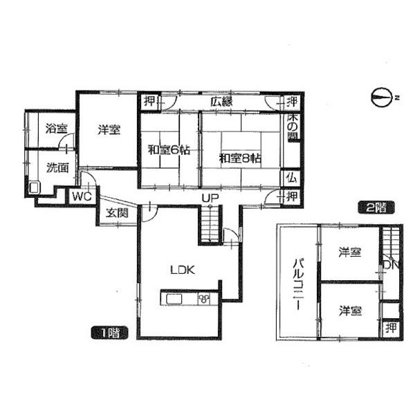 Floor plan. 13.8 million yen, 5LDK, Land area 372.11 sq m , Building area 130.63 sq m
