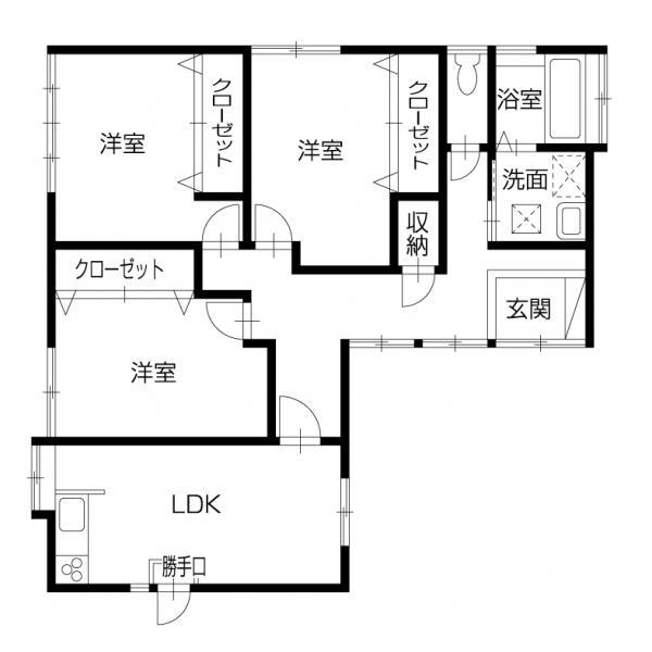 Floor plan. 11 million yen, 3LDK, Land area 184.64 sq m , Building area 84.46 sq m floor plan also changed