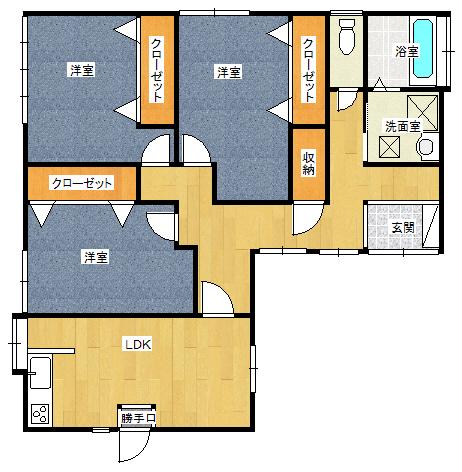 Floor plan. 11 million yen, 3LDK, Land area 184.64 sq m , Building area 84.46 sq m