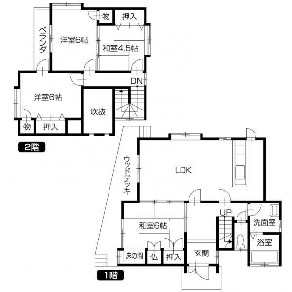 Floor plan. 16.8 million yen, 4LDK, Land area 237.38 sq m , You can also correspond to the building area 96.05 sq m your family and visitors