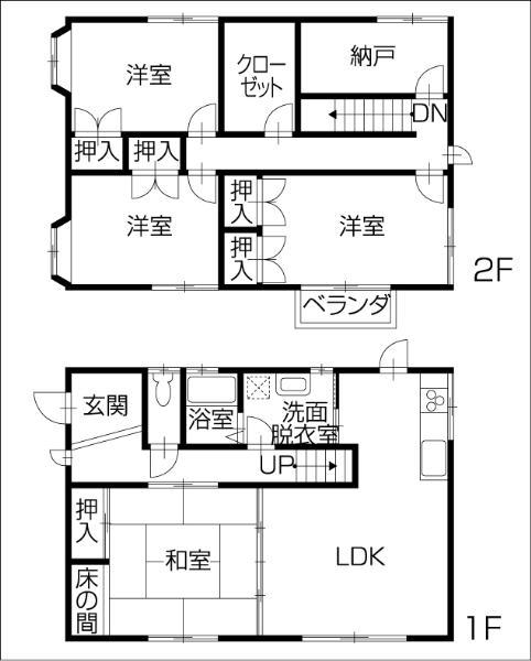 Floor plan. 7,990,000 yen, 4LDK, Land area 353.86 sq m , Building area 115.92 sq m