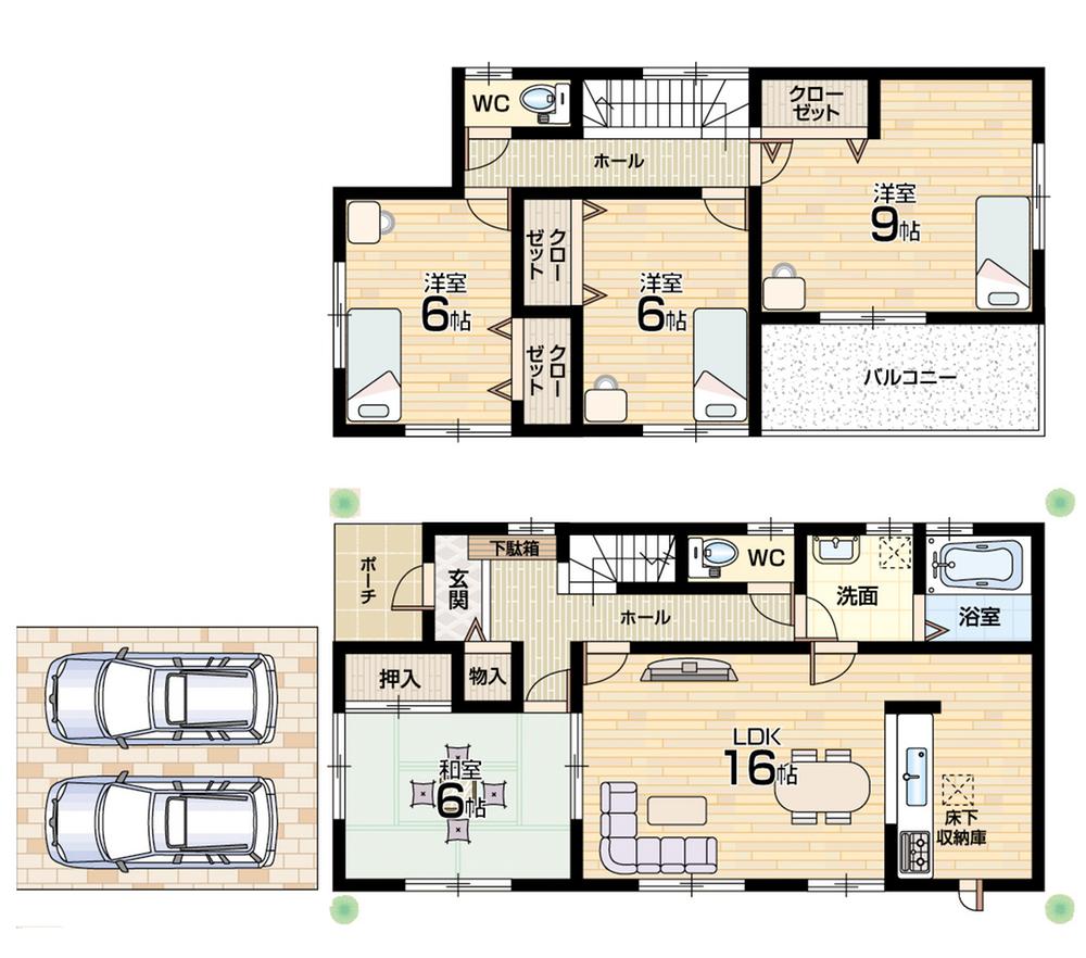 Floor plan. (10 Building), Price 26,800,000 yen, 4LDK, Land area 130.24 sq m , Building area 105.15 sq m
