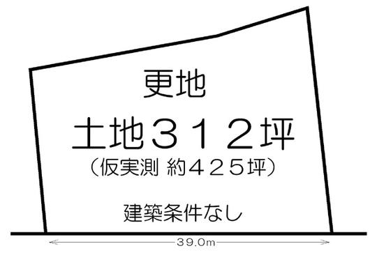 Compartment figure. Land price 63,750,000 yen, Land area 1,034 sq m