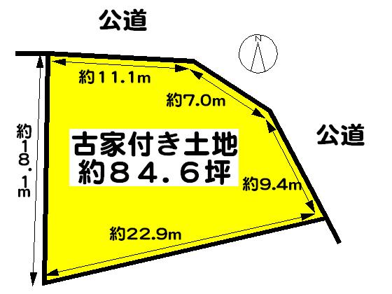 Compartment figure. Land price 42 million yen, Land area 279.98 sq m