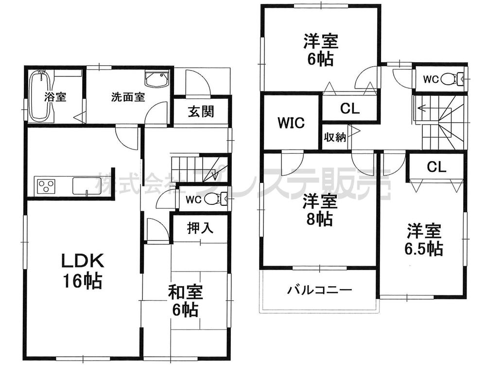 Floor plan. (No. 2 locations), Price 31,800,000 yen, 4LDK, Land area 191.57 sq m , Building area 105.99 sq m