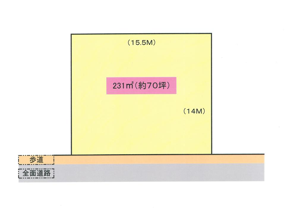 Compartment figure. Land price 28 million yen, Land area 231.5 sq m compartment view