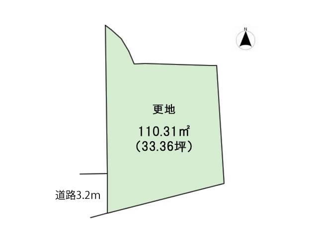 Compartment figure. Land price 8.8 million yen, Land area 110.31 sq m