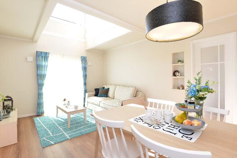 Living. Bright living room with vaulted ceiling ~ image photo ~