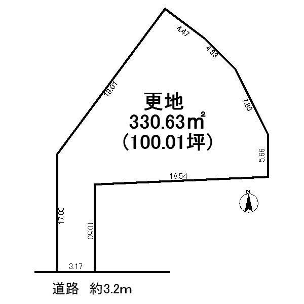 Compartment figure. Land price 2.48 million yen, Land area 330.63 sq m