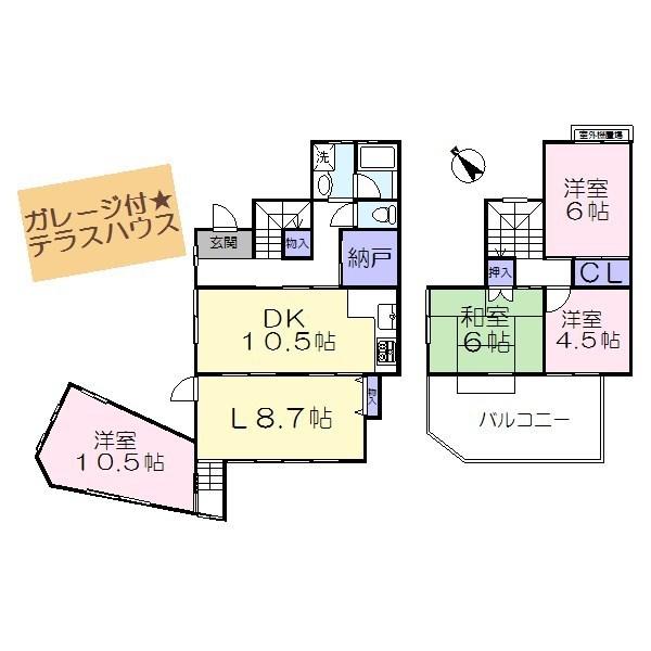 Floor plan. 14.8 million yen, 4LDK + S (storeroom), Land area 127.44 sq m , Building area 68.81 sq m