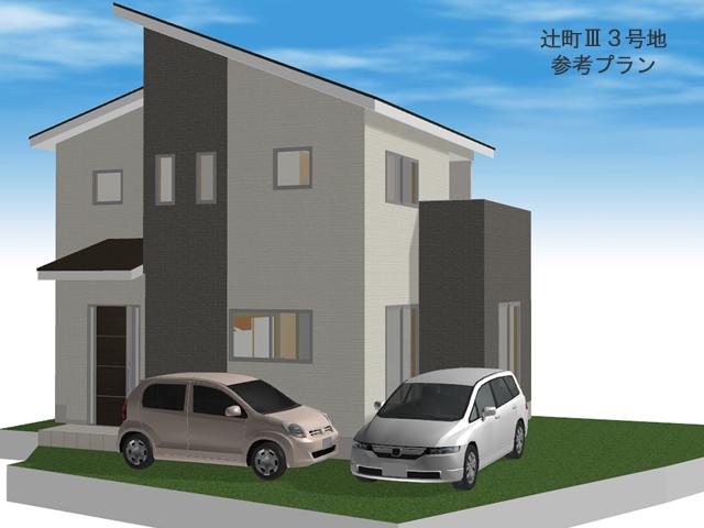 Building plan example (Perth ・ appearance). Building plan example (No. 3 locations) Building price 14,840,000 yen, Building area 92.57 sq m