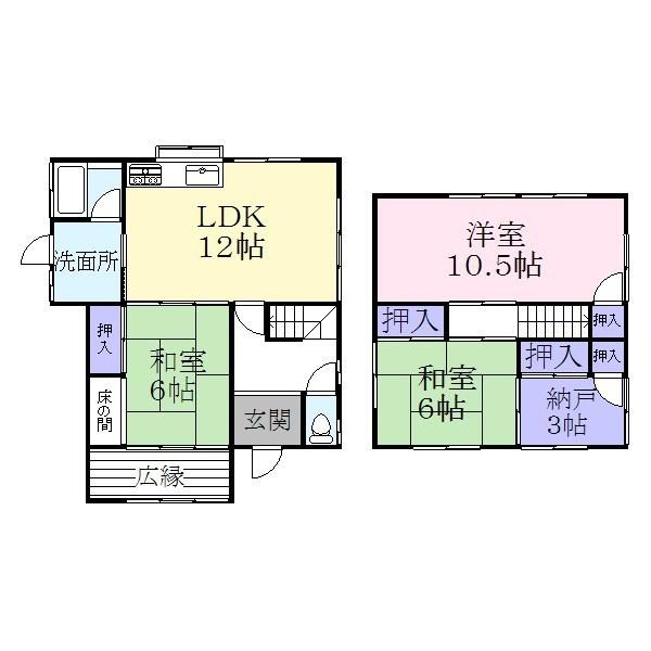 Floor plan. 8 million yen, 3LDK + S (storeroom), Land area 130 sq m , Building area 94.66 sq m
