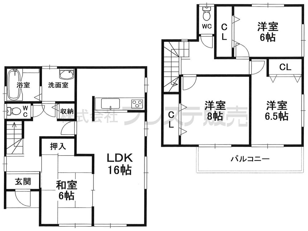 Floor plan. (No. 2 locations), Price 35,800,000 yen, 4LDK, Land area 178.78 sq m , Building area 105.99 sq m