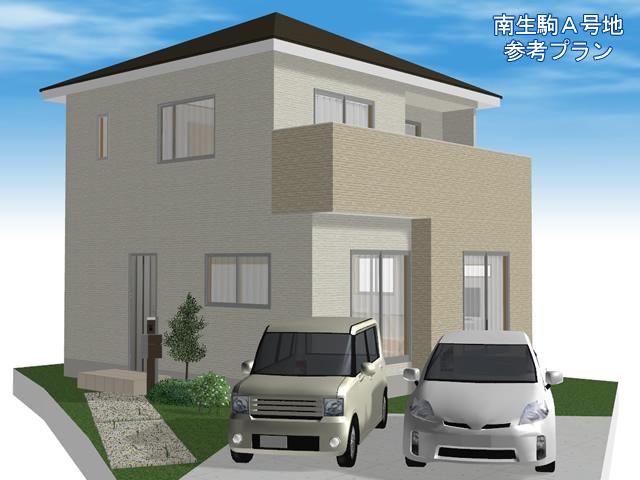 Building plan example (Perth ・ appearance). Building plan example (A No. land) Building price 15,660,000 yen, Building area 95.87 sq m