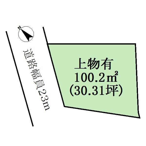 Compartment figure. Land price 23 million yen, Land area 100.2 sq m compartment view