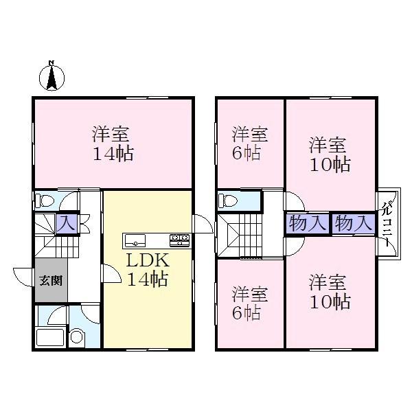 Floor plan. 24,800,000 yen, 5LDK, Land area 348.32 sq m , Building area 127.52 sq m