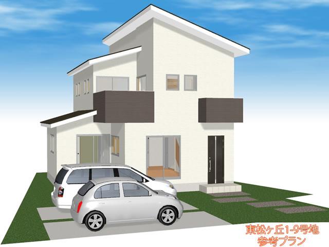 Building plan example (Perth ・ appearance). Building plan example (1-9 No. land) Building price 16,170,000 yen, Building area 92.57 sq m