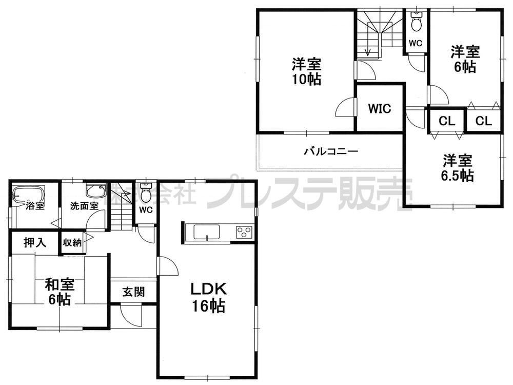 Floor plan. (No. 4 locations), Price 21,800,000 yen, 4LDK, Land area 140.73 sq m , Building area 105.99 sq m