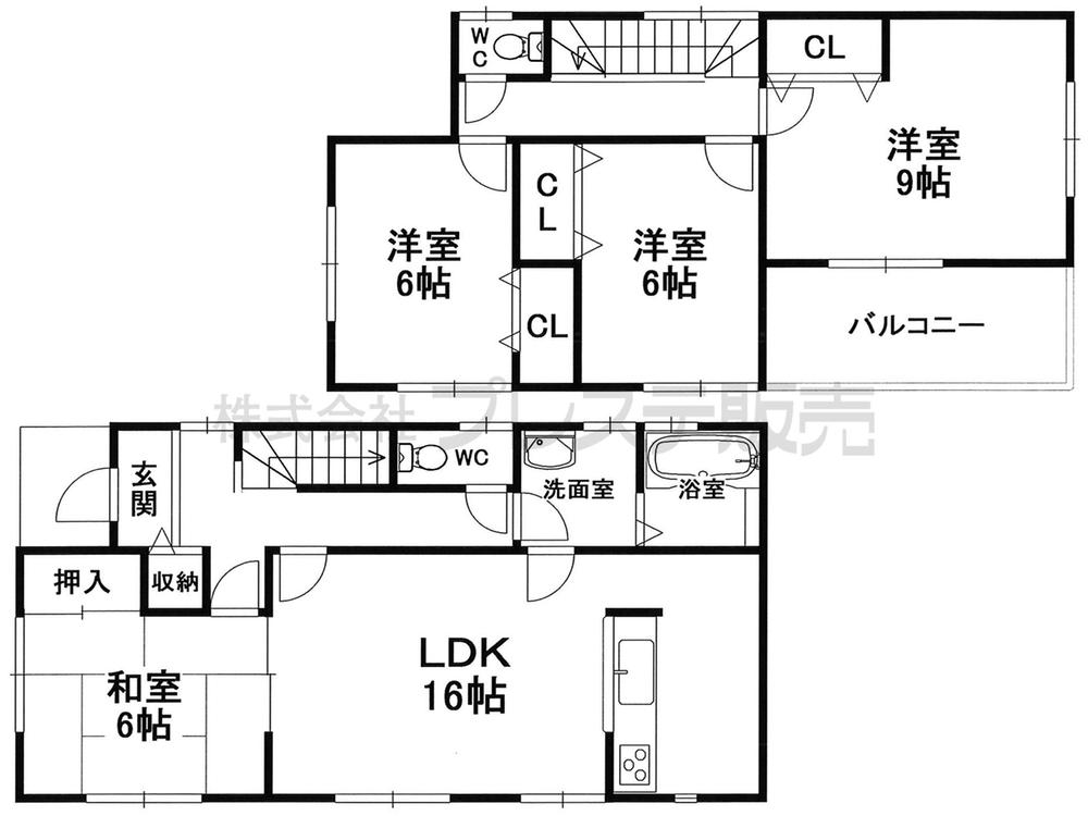 Floor plan. (No. 2 locations), Price 22,800,000 yen, 4LDK, Land area 148.39 sq m , Building area 105.15 sq m