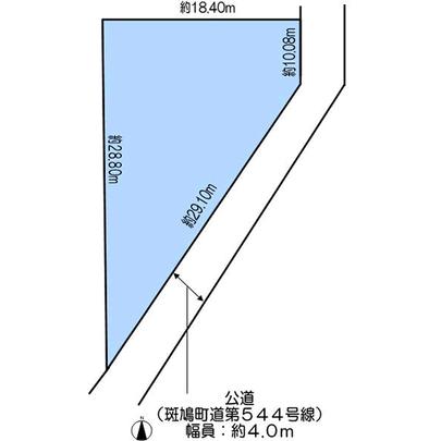 Compartment figure. Nara Prefecture Ikoma-gun, Ikaruga-cho, Tatsutaminami 6-chome
