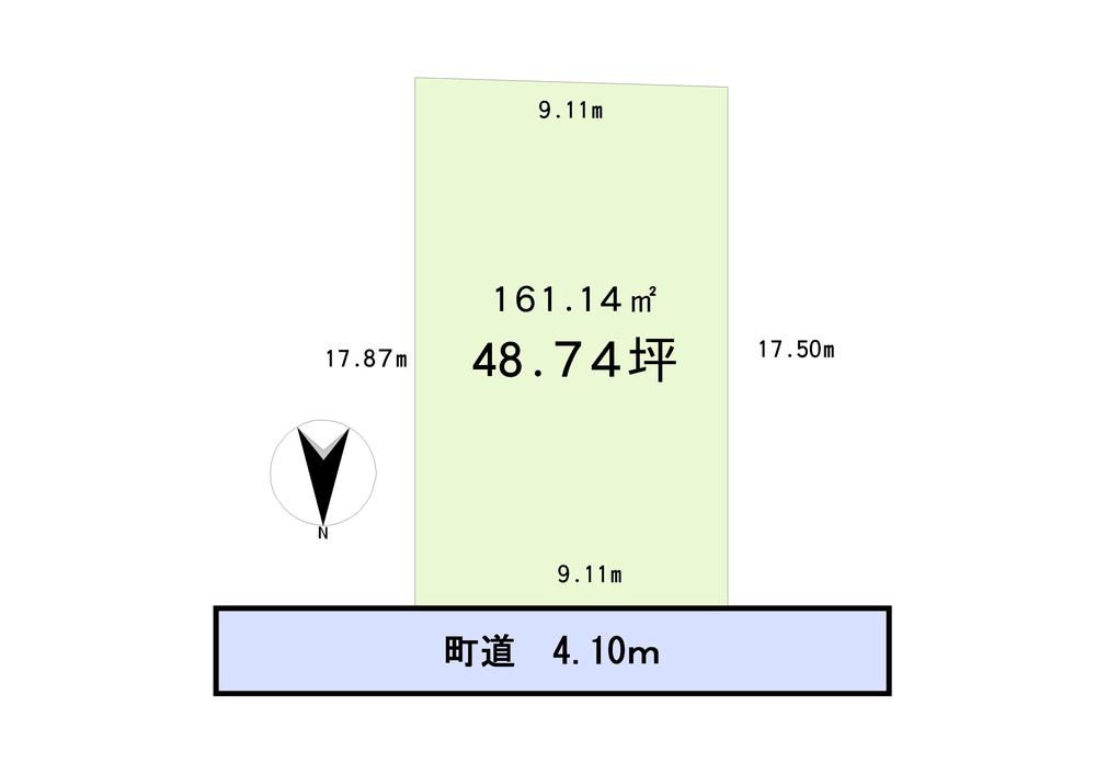 Compartment figure. Land price 14 million yen, Land area 161 sq m