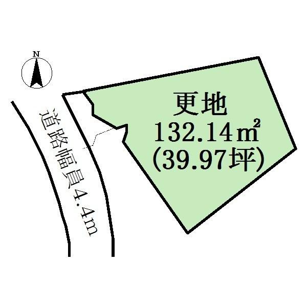 Compartment figure. Land price 5.8 million yen, Land area 132.14 sq m