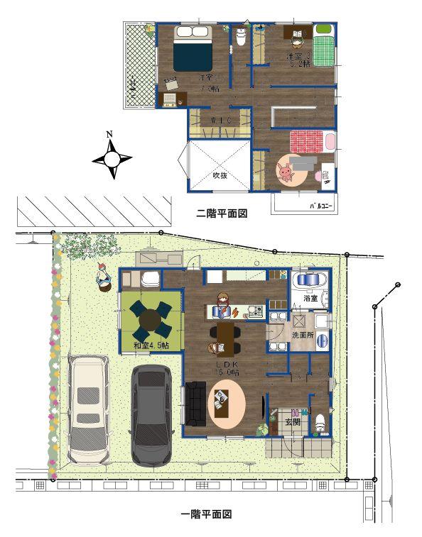 Floor plan. (No. 3 locations), Price 31.5 million yen, 4LDK, Land area 130.62 sq m , Building area 101.44 sq m