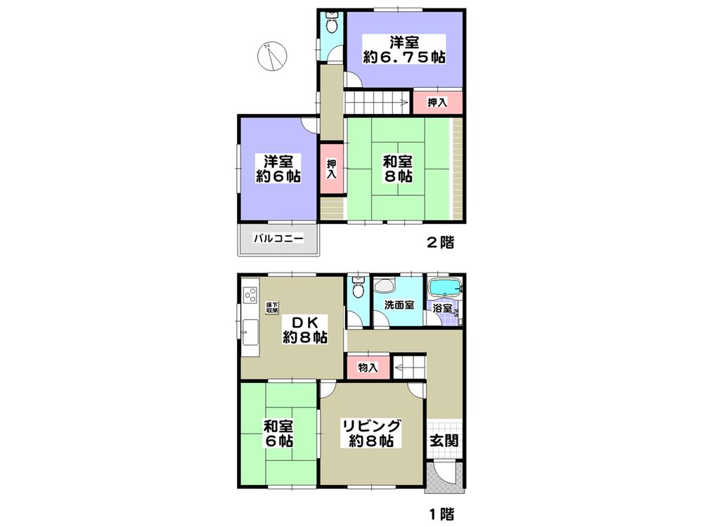 Floor plan. 14.9 million yen, 4LDK, Land area 137.74 sq m , Building area 101.43 sq m