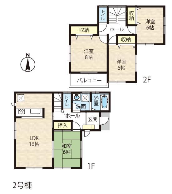 Floor plan. 25,800,000 yen, 4LDK, Land area 157.92 sq m , Building area 102.68 sq m
