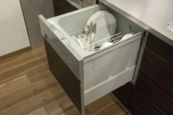 Kitchen.  [Dishwasher] To ease clean up after a meal, Out of tableware is is easy drawer type of dishwasher (same specifications)