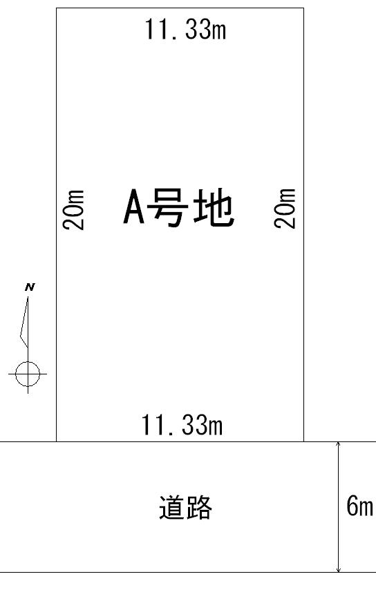 Compartment figure. Land price 41,200,000 yen, Land area 226.83 sq m