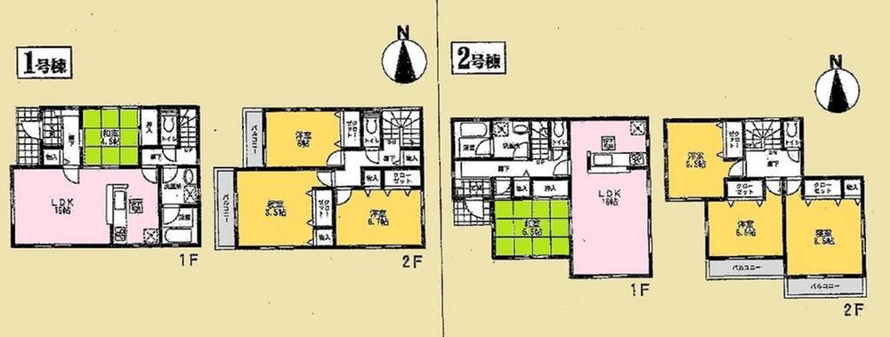 Floor plan. 19,800,000 yen, 4LDK, Land area 130.14 sq m , Building area 96.79 sq m