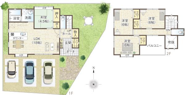 Other.  [NO.B: MODEL PLAN] Spacious garden and house with a south-facing bright living