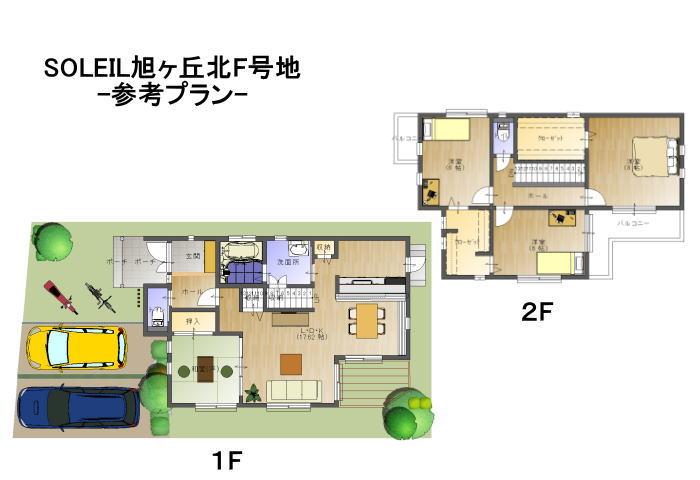 Other building plan example. Building plan example (F No. land) Building Price     15,520,000 yen, Building area 111.57 sq m