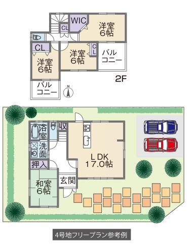 Floor plan. 21,800,000 yen, 4LDK, Land area 138.85 sq m , Building area 100 sq m