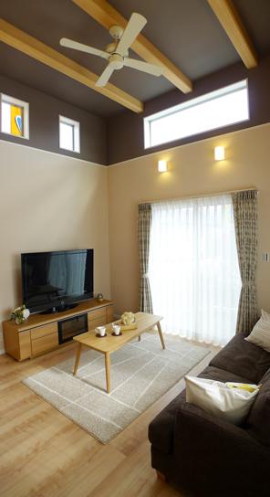 Living. The upper part of the living room looks stylish atmosphere MAX luxurious atrium. 