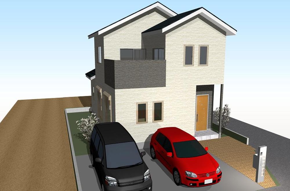Building plan example (Perth ・ appearance). Building plan example  Building price 15,770,000 yen, Building area 99.37 sq m