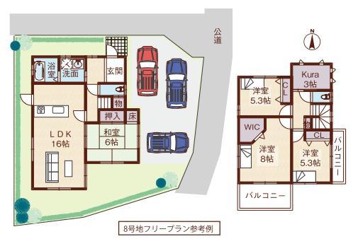 Floor plan. 26 million yen, 4LDK, Land area 151.75 sq m , Building area 100 sq m Free Plan Reference Example