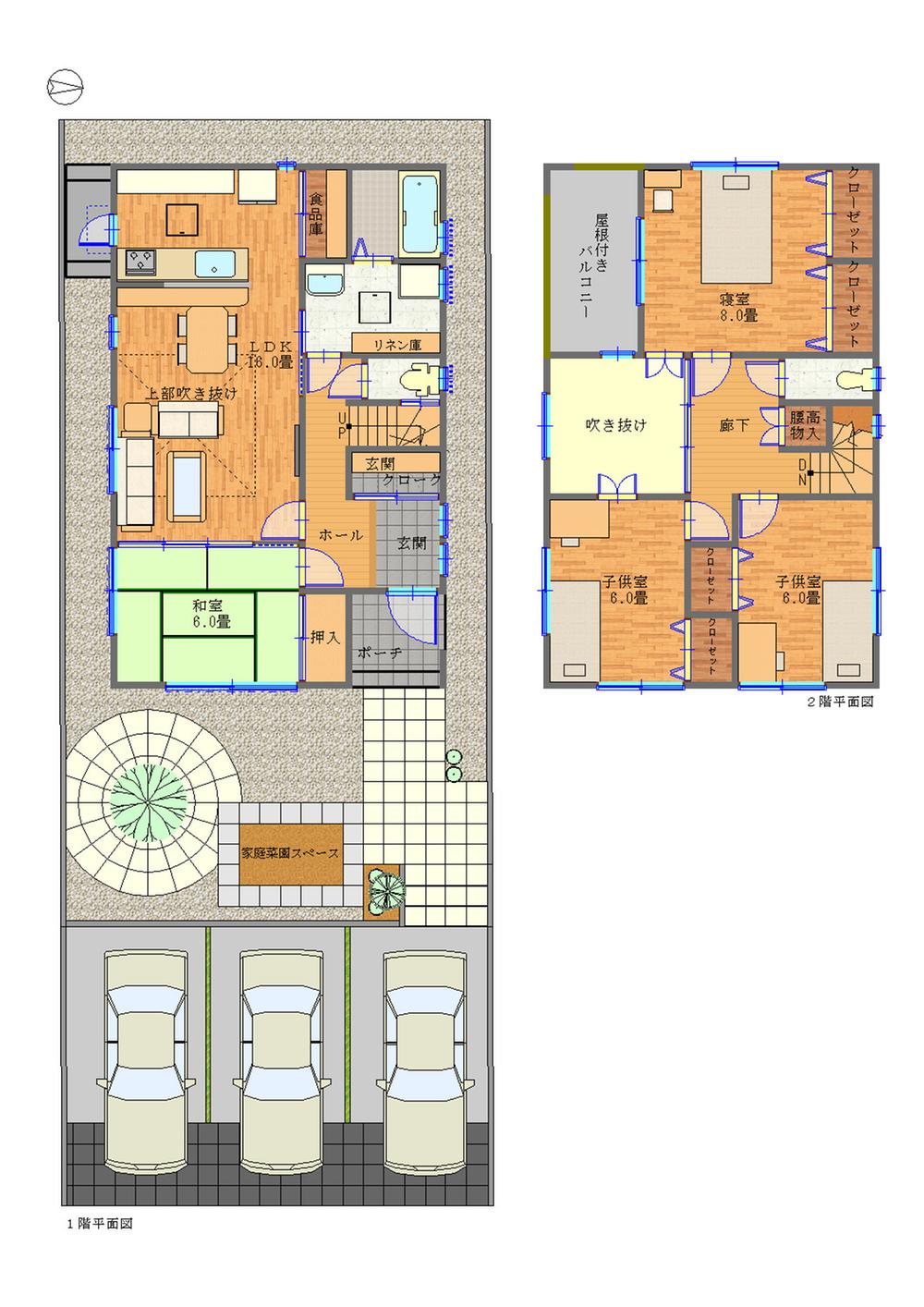 Floor plan. 29.5 million yen, 4LDK, Land area 173 sq m , It is a building area of ​​110.13 sq m storage of large house. 