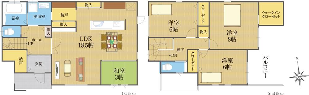 Floor plan. 362m to Circle K Koryo-cho Hirao shop