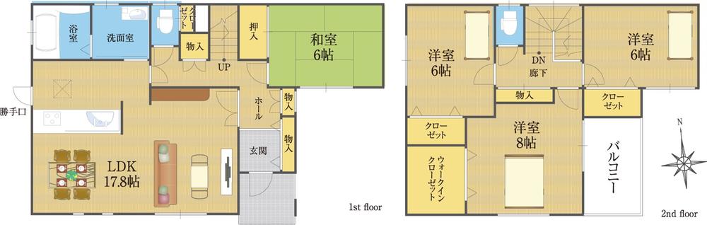 Floor plan. 362m to Circle K Koryo-cho Hirao shop